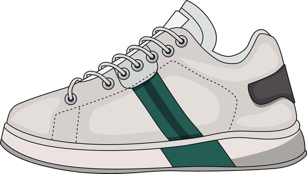 sneakers shoes for training, running shoe illustration. Sport shoes , isolated vector