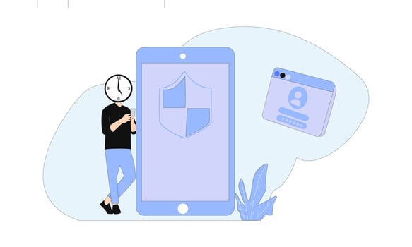 a man who wants to come in and register vector