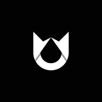 Alphabet Initials logo UW, WU, W and U vector