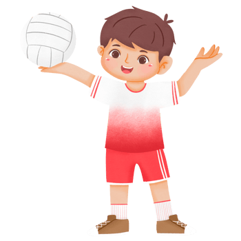 Kid Play Volleyball png