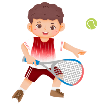 Kid Play Tennis png