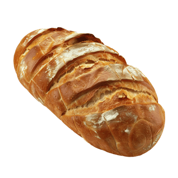 Scrumptious freshly baked bread loaf png