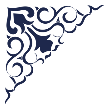 Navy blue vintage corner abstract lines decorative paper envelope png