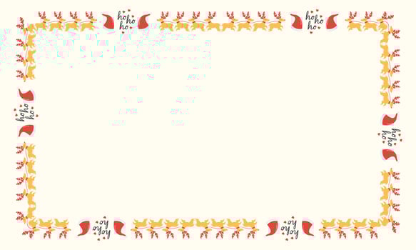 Frame template for christmas season celebration, christmas wreath concept vector