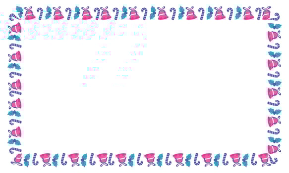 Frame template for christmas season celebration, christmas wreath concept vector