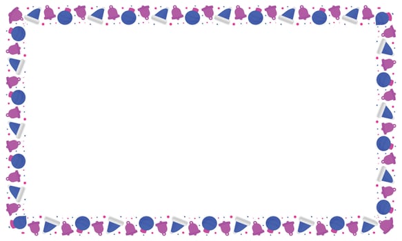 Frame template for christmas season celebration, christmas wreath concept vector