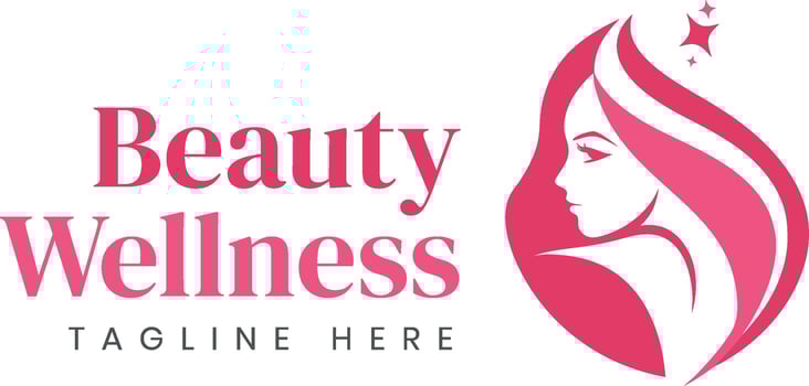 Beauty Parlour Logo Skincare Salon Spa Dermatology Clinic Minimal Illustration Logo Design vector