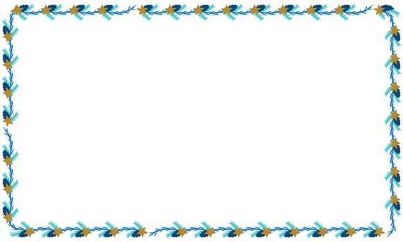 Frame template for christmas season celebration christmas wreath concept vector