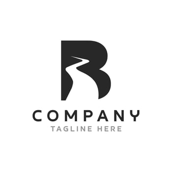 Letter B Street Logo Design vector