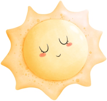 The sun beamed. png