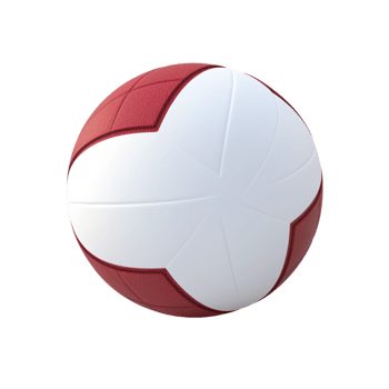 Volleyball against transparent background png