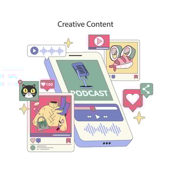 Digital Strategy. Flat Illustration vector