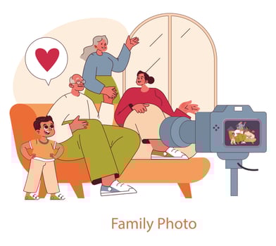 Grandparents Day. Flat Illustration vector