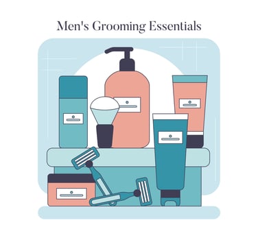 Skincare Toolboxes. Flat Illustration vector