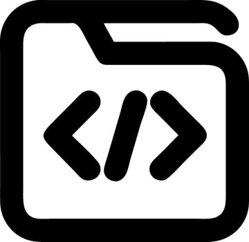 code black fill icon vector