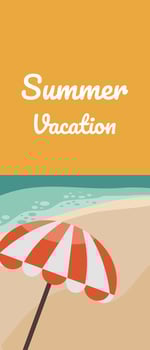 Summer vacation background vector