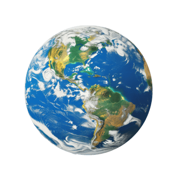earth globe on transparent background png
