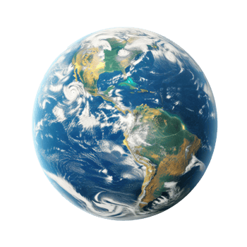 earth globe on transparent background png