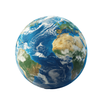 earth globe on transparent background png