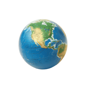 earth globe on transparent background png