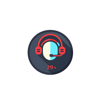 Isolated Customer Support icon against transparent background png