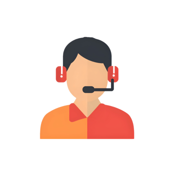 Isolated Customer Support icon against transparent background png