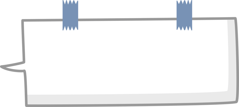 black and white color speech bubble balloon with tape, icon sticker memo keyword planner text box banner png