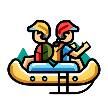Activities and Excursions icon against transparent background png