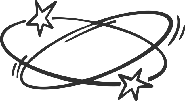 Cartoon bomb boom effect. Bang burst and splashes elements. Doodle orbits with stars and speed lines. Hand drawn bubbles and flash motion graphic. png
