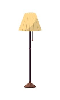 Cozy floor lamp in Scandinavian style. Illustration in flat cartoon style. Isolated on white background vector