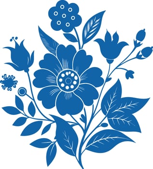 flower outline set silhouette images vector