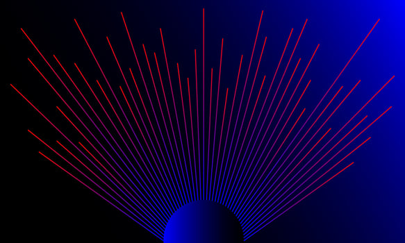abstract rainbow lines background vector