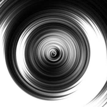 Black and white radial abstract background overlay. Circle effect. Graphic illustration with transparent background. png