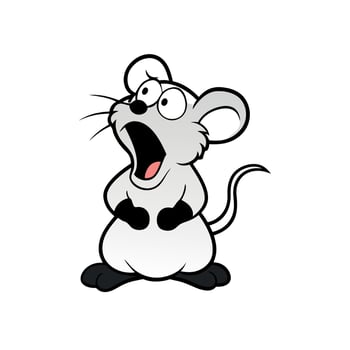Cotton Rat mouse screams icon vector
