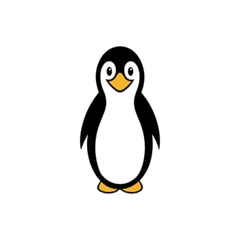 Crested Penguin goes icon vector
