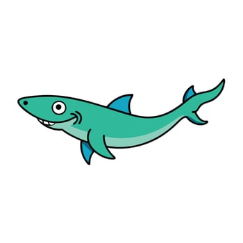 Crocodile Shark knocks icon vector