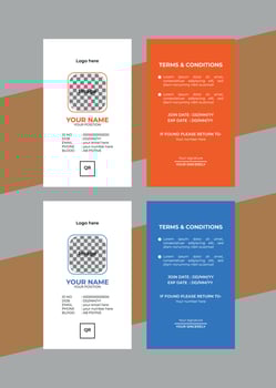 Multipurpose Business Id Card Template vector