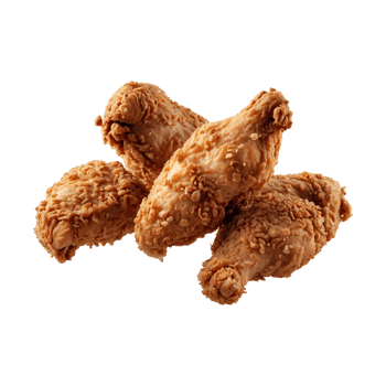 Deliciously Fried Fried Chicken Crumbs Isolated on Transparent Background png