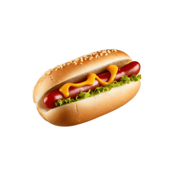 Deliciously Grilled Hotdog with Ketchup and Mustard Isolated on Transparent Background with tomato lettuce png