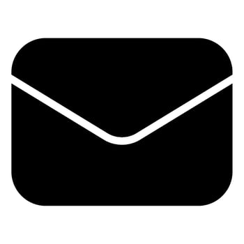 Message icon glyph style vector