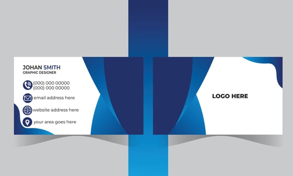 Modern Corporate Digital Business Card Design vector