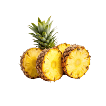 pineapple slices on a transparent background png