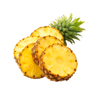 pineapple slices on a transparent background png