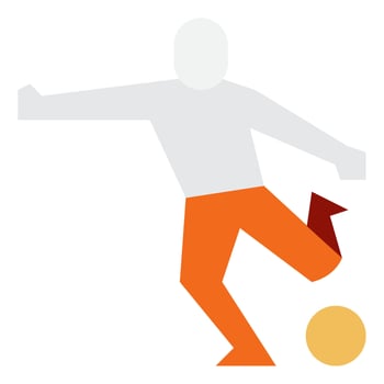 Soccer icon flat style vector