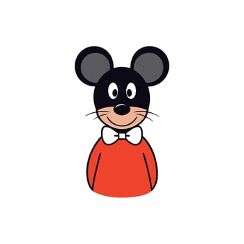 Fancy Mouse goes icon vector
