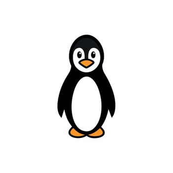 Galapagos Penguin goes icon vector