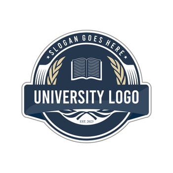university logo,college school logo crests and emblems vector