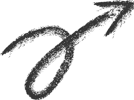 Crayon hand drawn arrow icon. Pencil and brush scribbles sketch. Grunge charcoal textured doodle. Chalk mark element. png