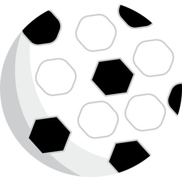 Classic Black and White Soccer Ball Isolated on White png