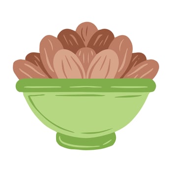 hand drawn dates palm fruit illustration vector